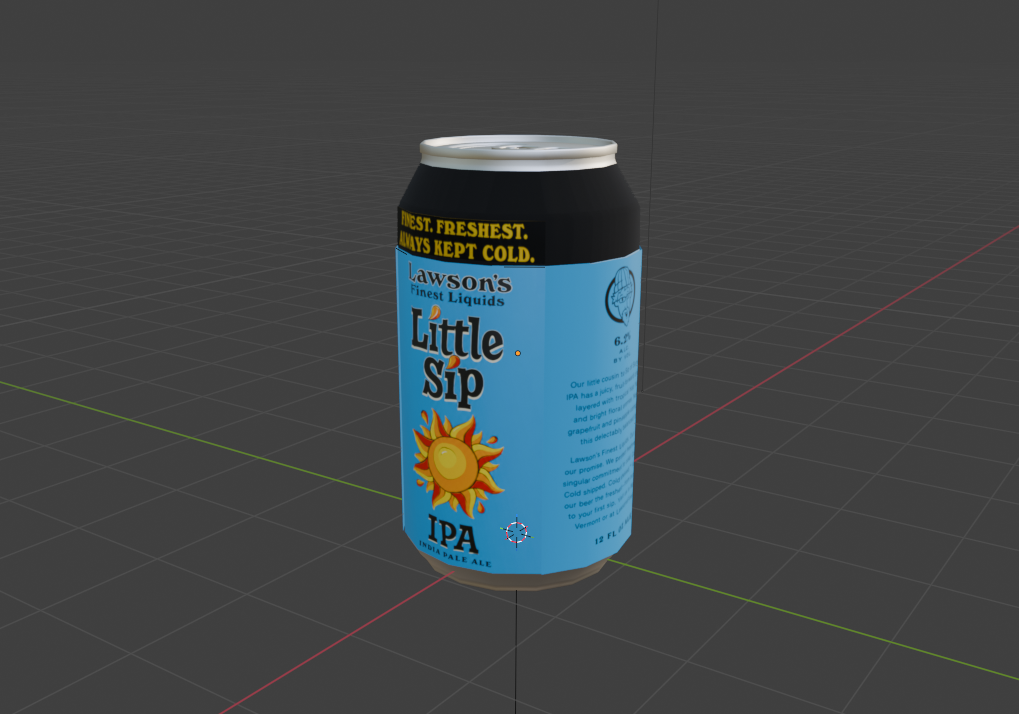 Little Sip can model from the first angle